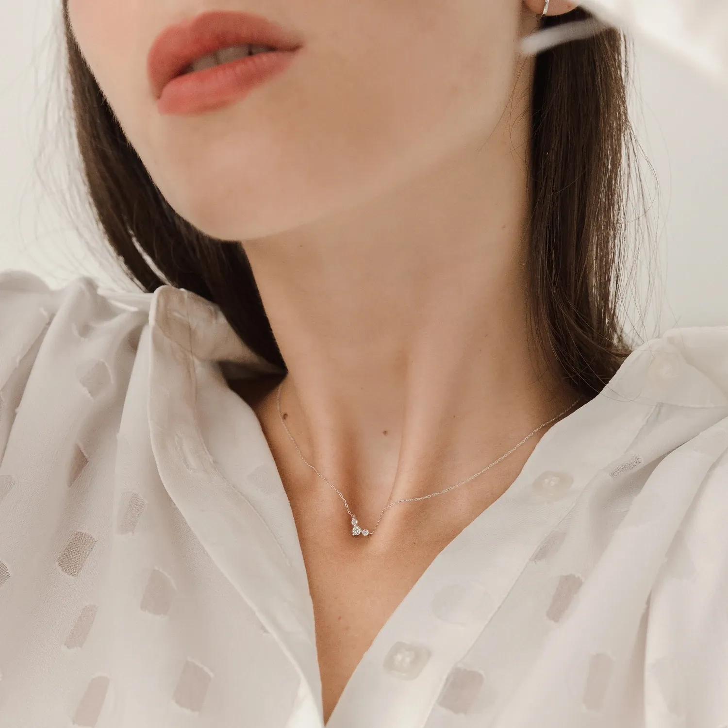 14k White Gold Matilda Necklace