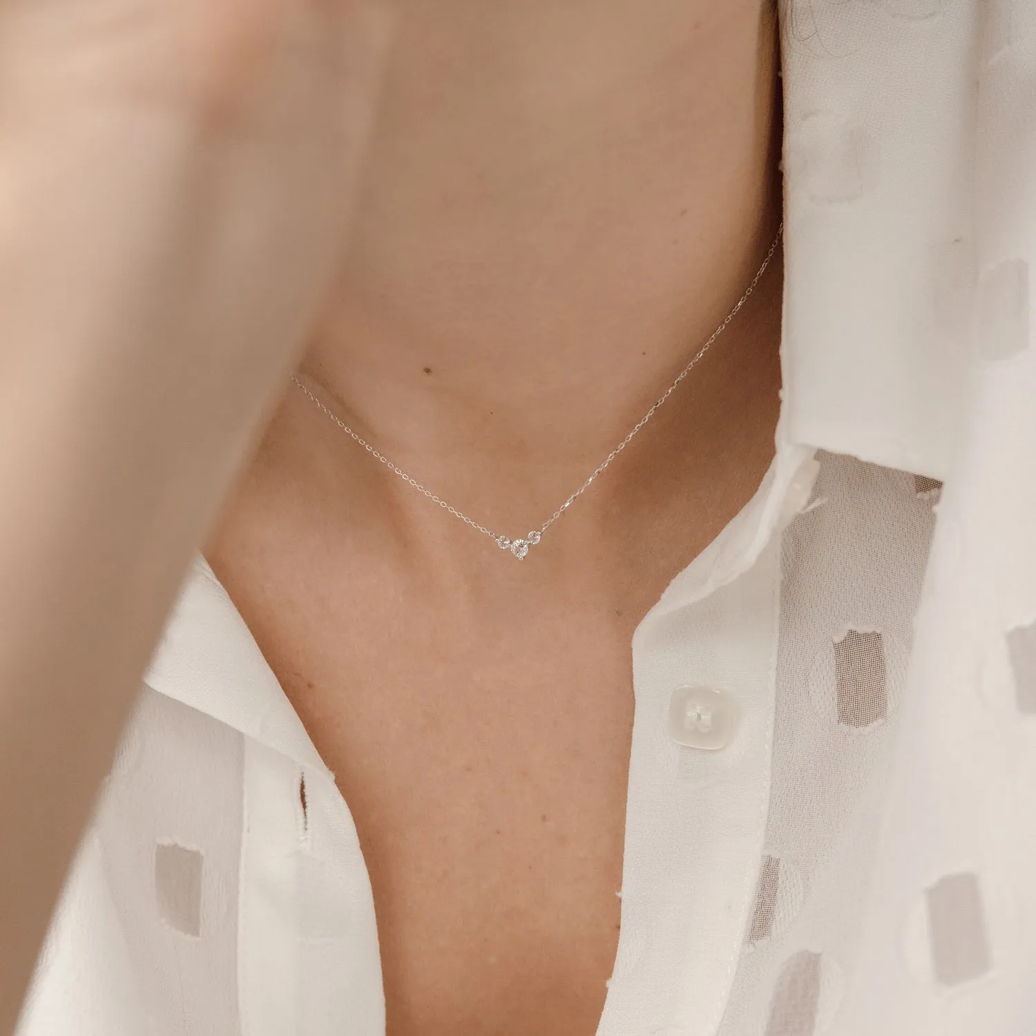 14k White Gold Matilda Necklace