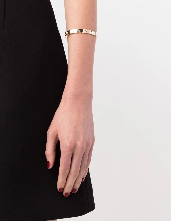 18kt yellow gold  diamonds bracelet