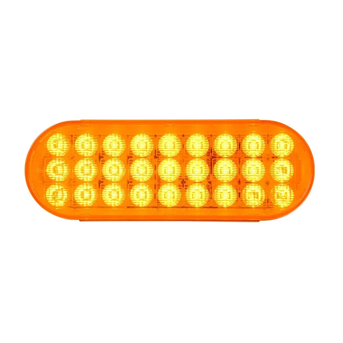 74860 OVAL SMART DYNAMIC AMBER/AMBER 27 LED SEQUENTIAL SEALED LIGHT
