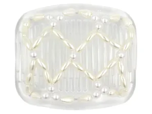African Butterfly Hair Comb - Ndalena Clear 104