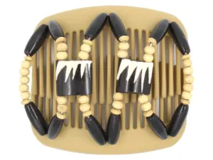 African Butterfly Hair Comb - Stones & Bones Blonde 57