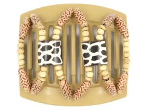 African Butterfly Thick Hair Comb - Stones & Bones Blonde 63