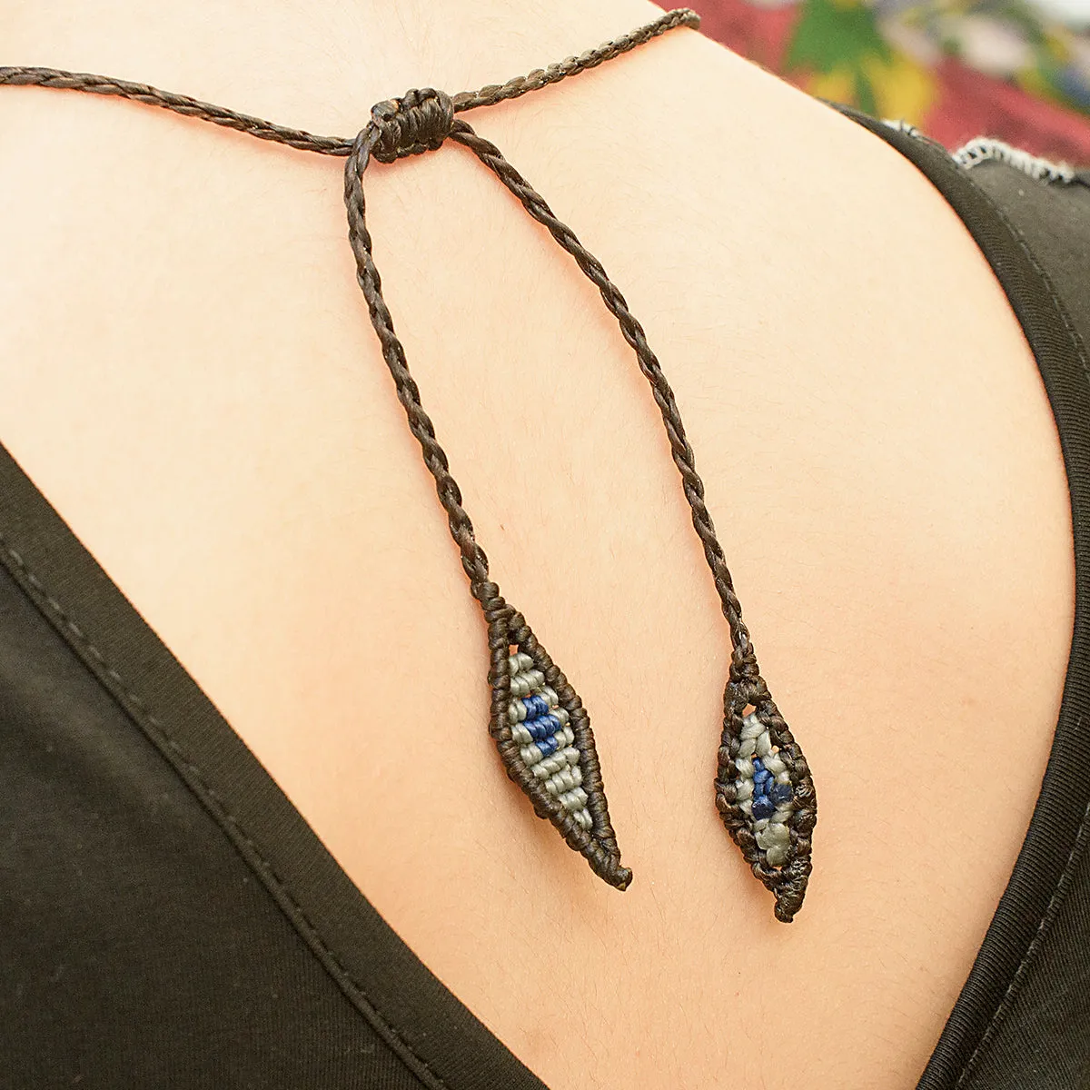 Akasha Macrame Pendant with Lapis Lazuli Stone