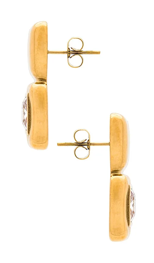 Amber Sceats Geo Earrings in Metallic Gold