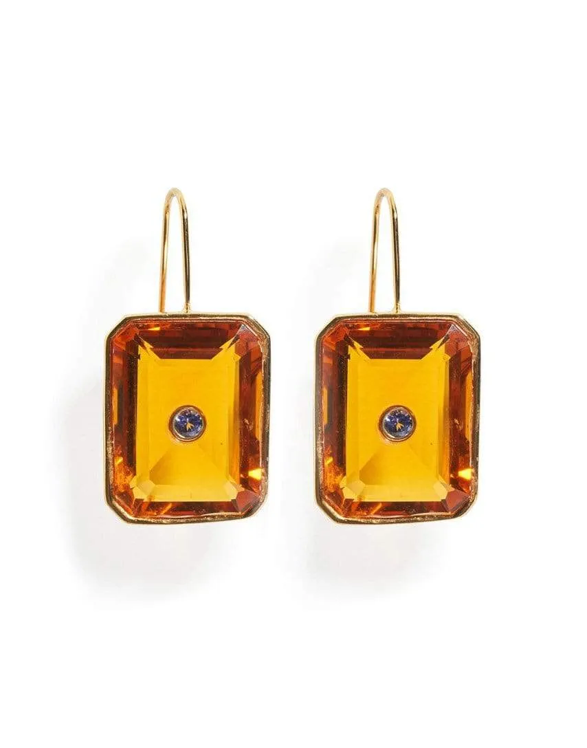Amber Tile Earrings