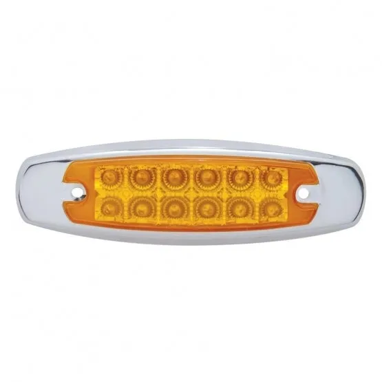 Amber/Amber Reflector Rectangular Clearance/Marker Light