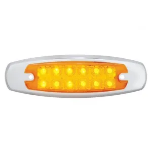 Amber/Amber Reflector Rectangular Clearance/Marker Light