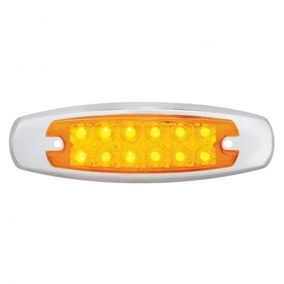 Amber/Amber Reflector Rectangular Clearance/Marker Light
