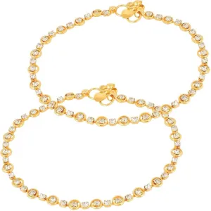 Anklets new Payal Brass Anklet (Pack of 2)