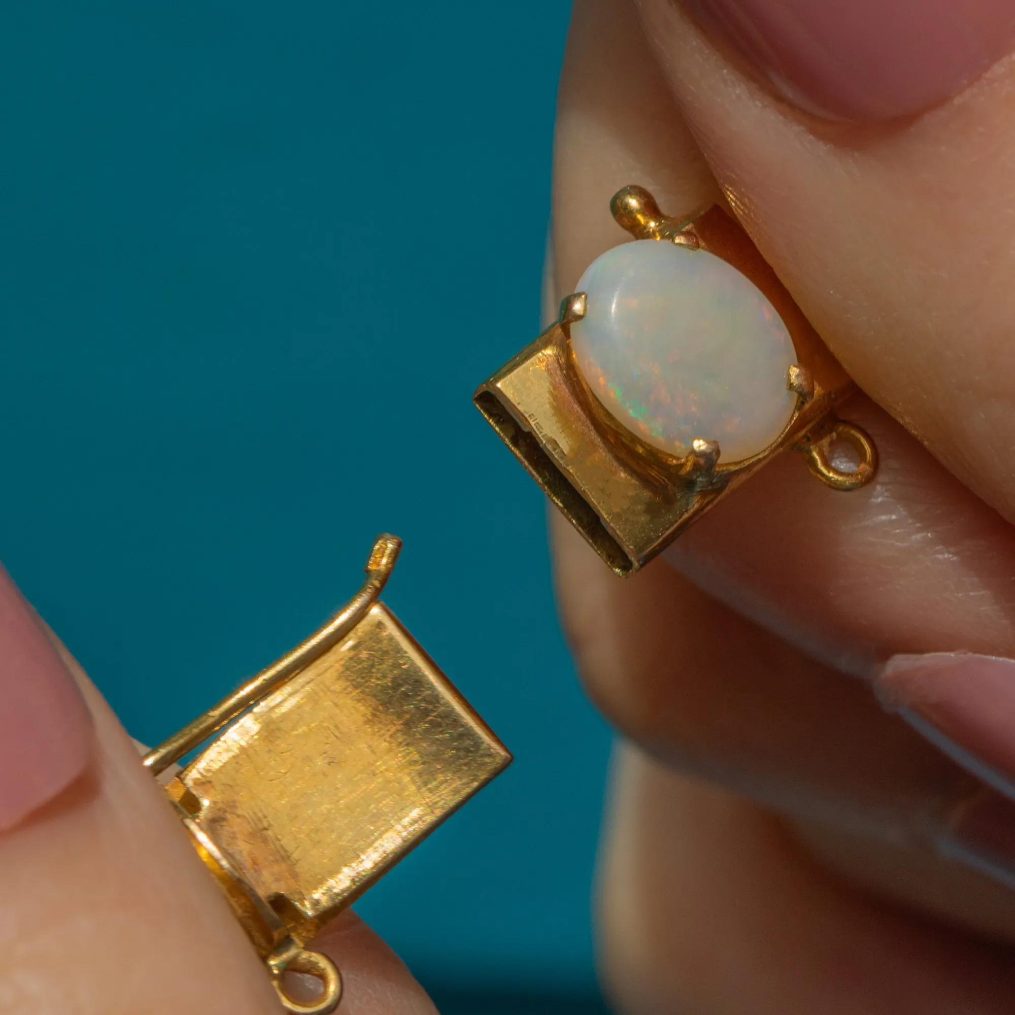 Antique 18ct Gold Opal Bracelet, 10.55ct