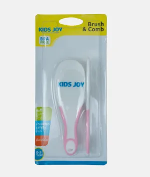 Baby Hair Brush & Comb Set - Pink