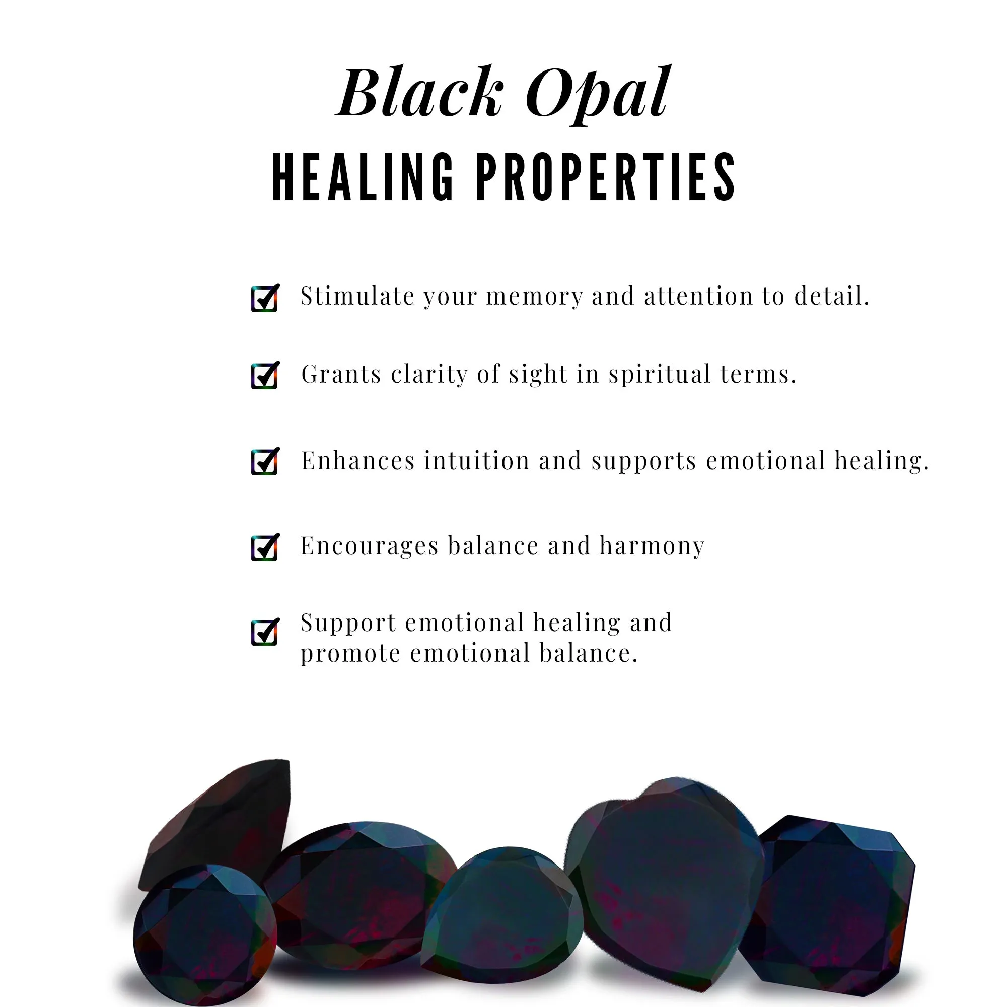 Black Opal Promise Ring with Diamond Side Stones