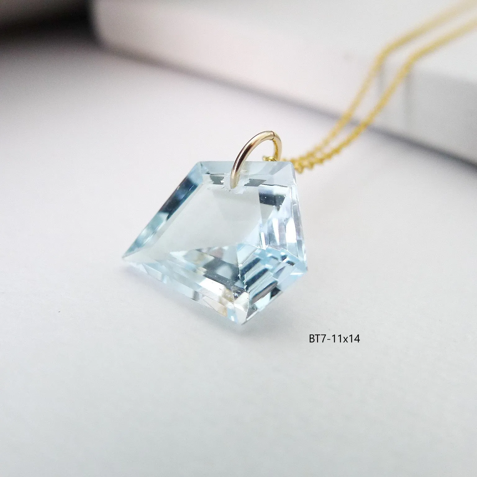 Blue Topaz Necklace / Gemstone