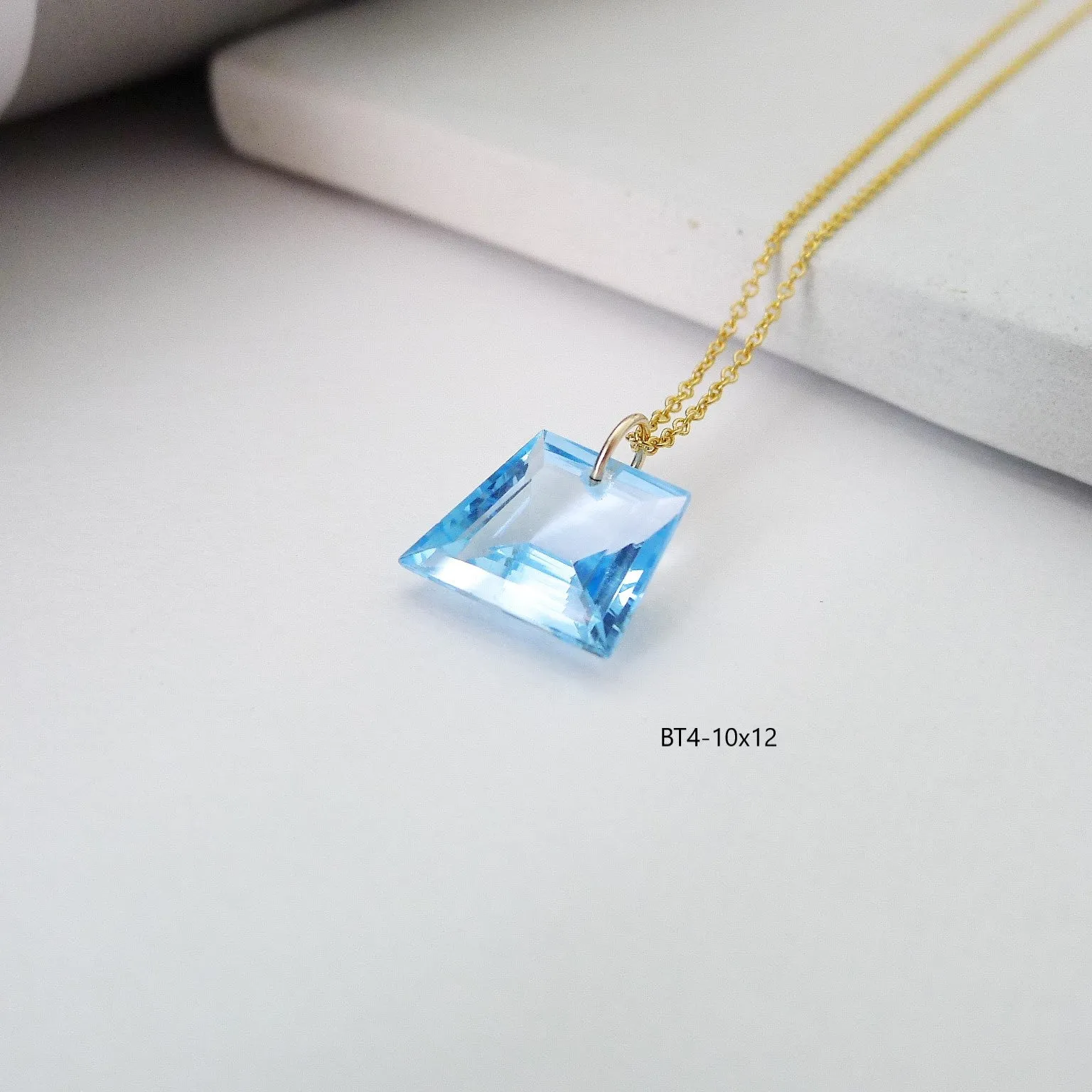 Blue Topaz Necklace / Gemstone