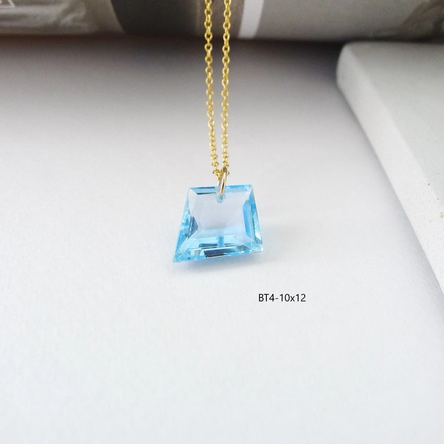 Blue Topaz Necklace / Gemstone