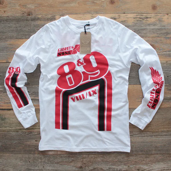 BMX Jersey Tee Fire Red L/S