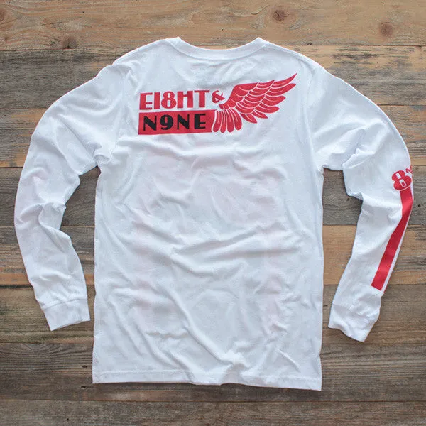 BMX Jersey Tee Fire Red L/S