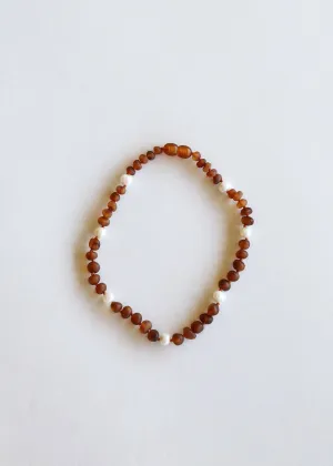 CanyonLeaf - Kids: Raw Cognac Amber   Pearls || Halo