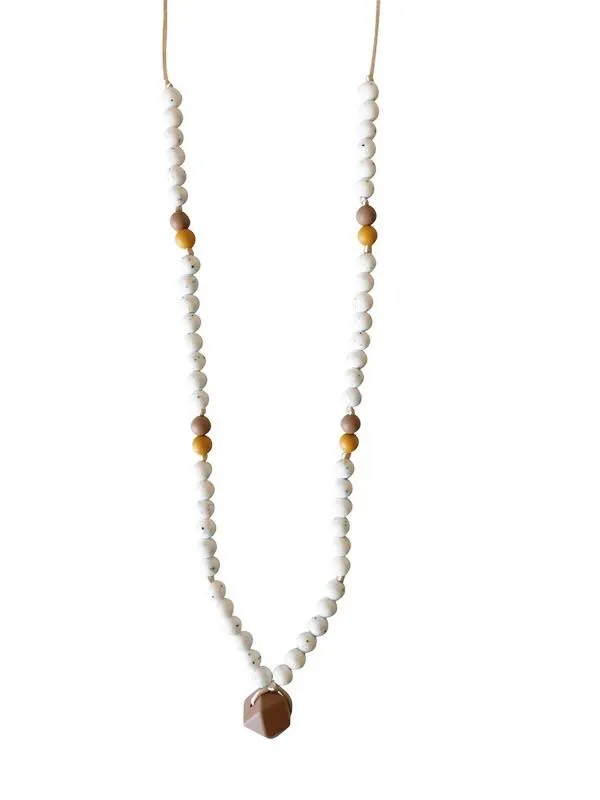 Chewable Charm - Teething Necklace - The Sheppard (Moonstone)
