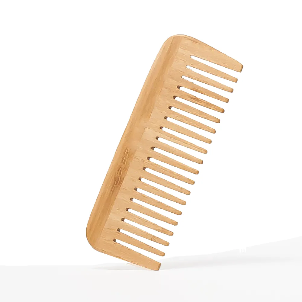 Custom Logo Natural Bamboo Comb