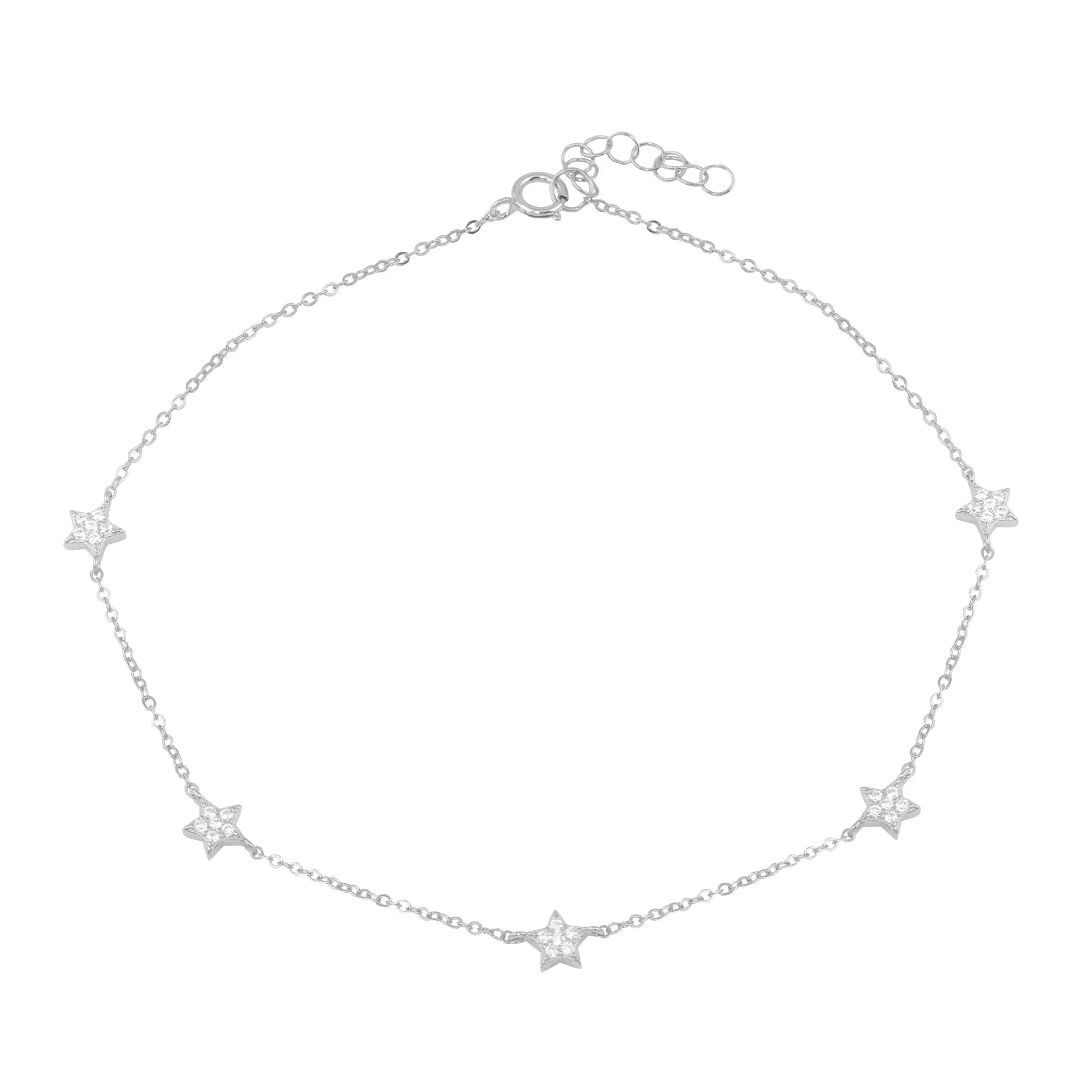 CZ Star Anklet