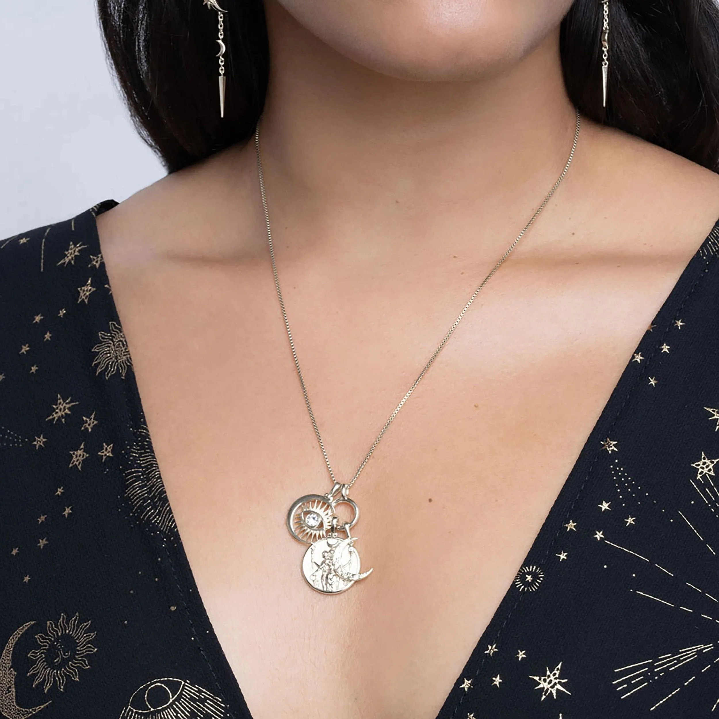 Dancing in the Moonlight Charm Necklace