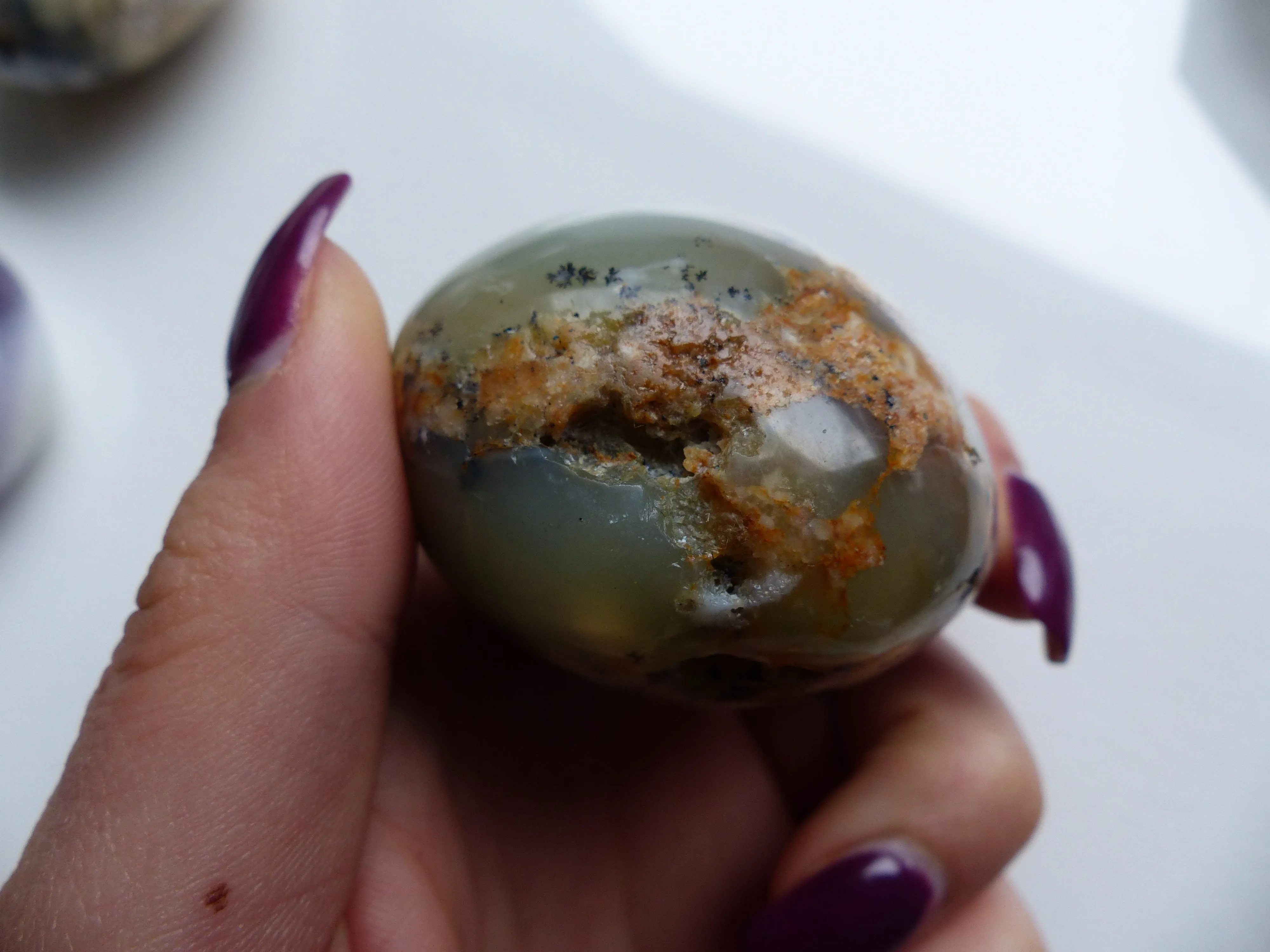 Dendritic Opal Palm Stone (#2)