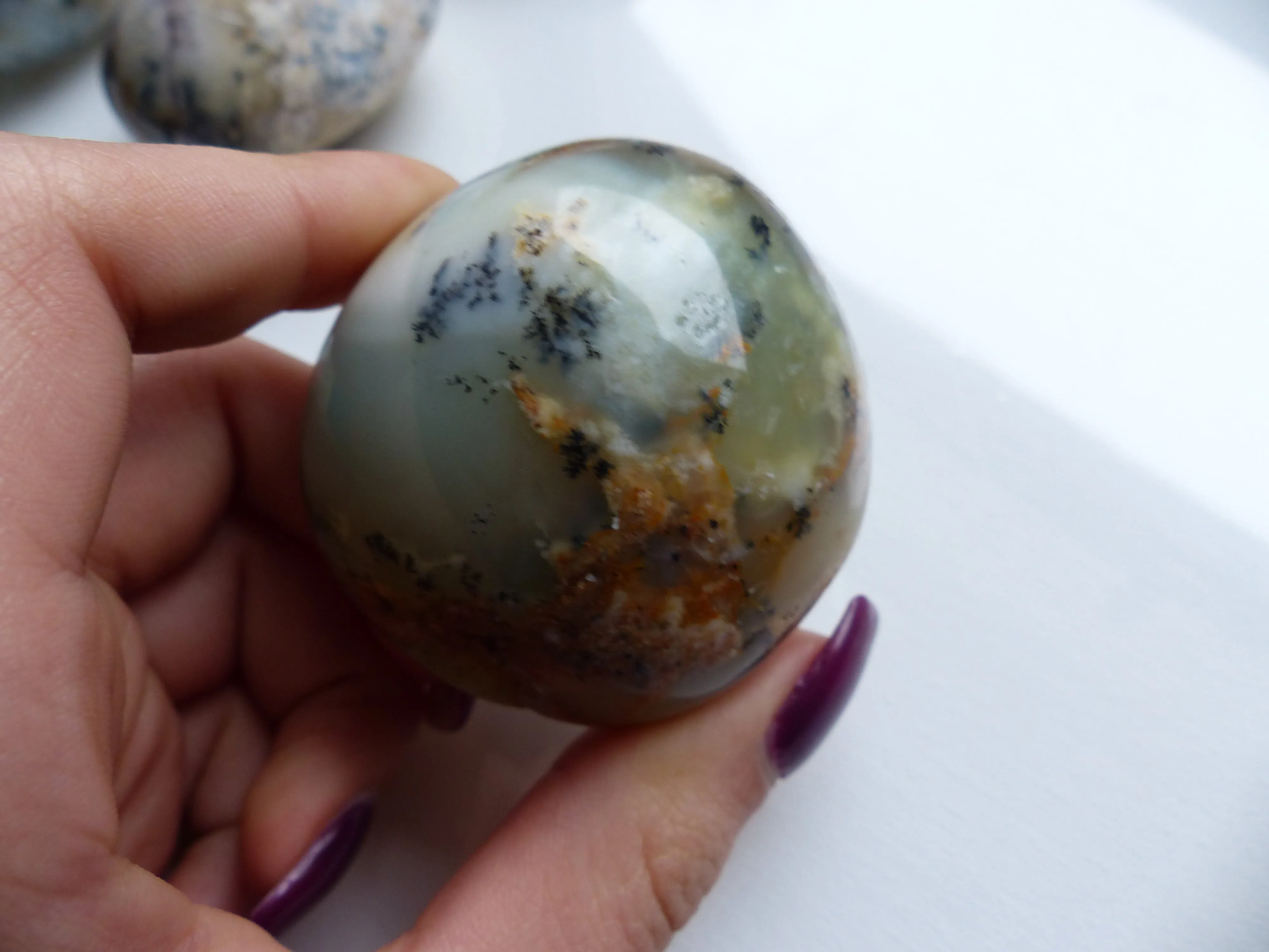 Dendritic Opal Palm Stone (#2)