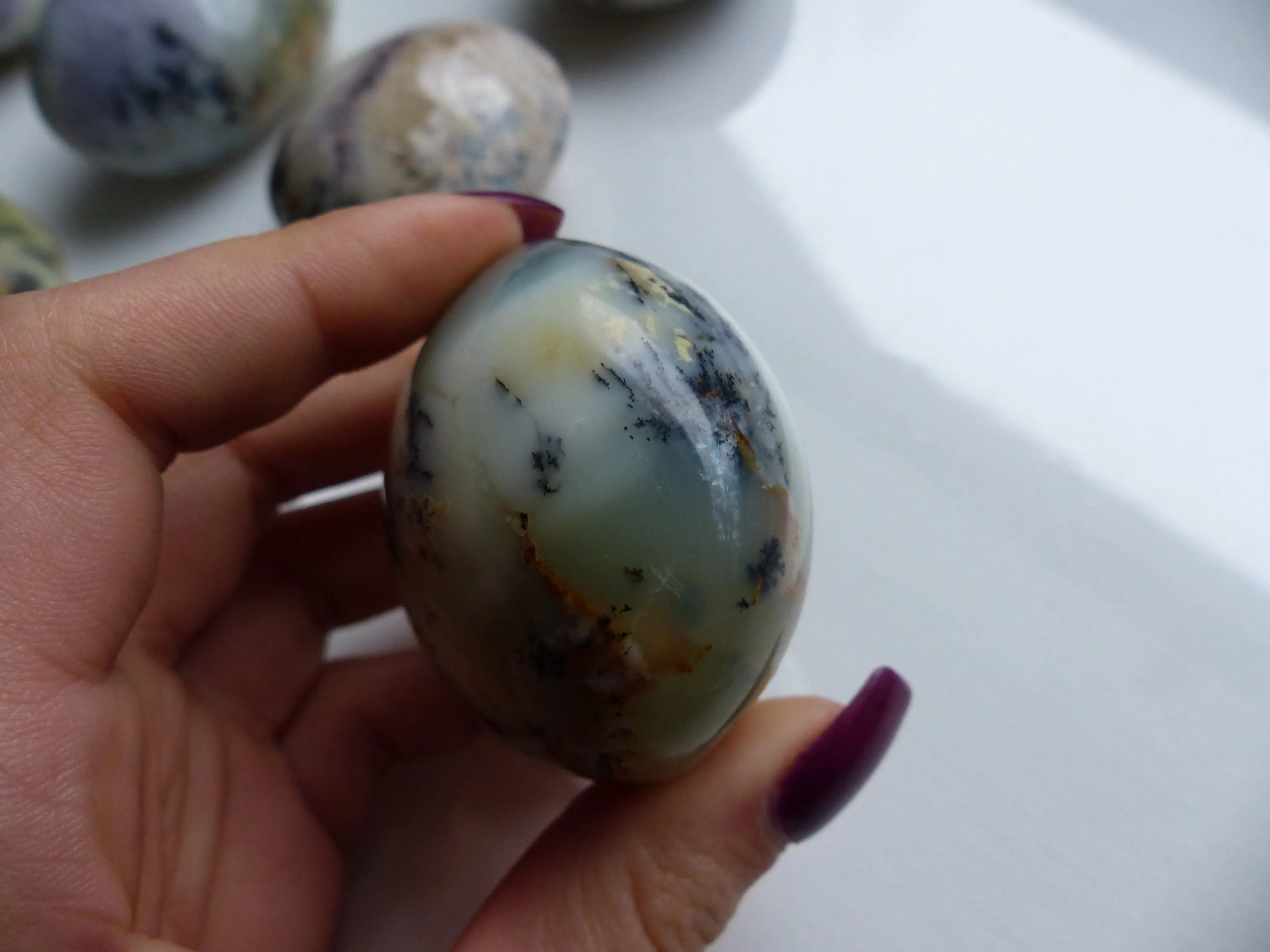 Dendritic Opal Palm Stone (#2)