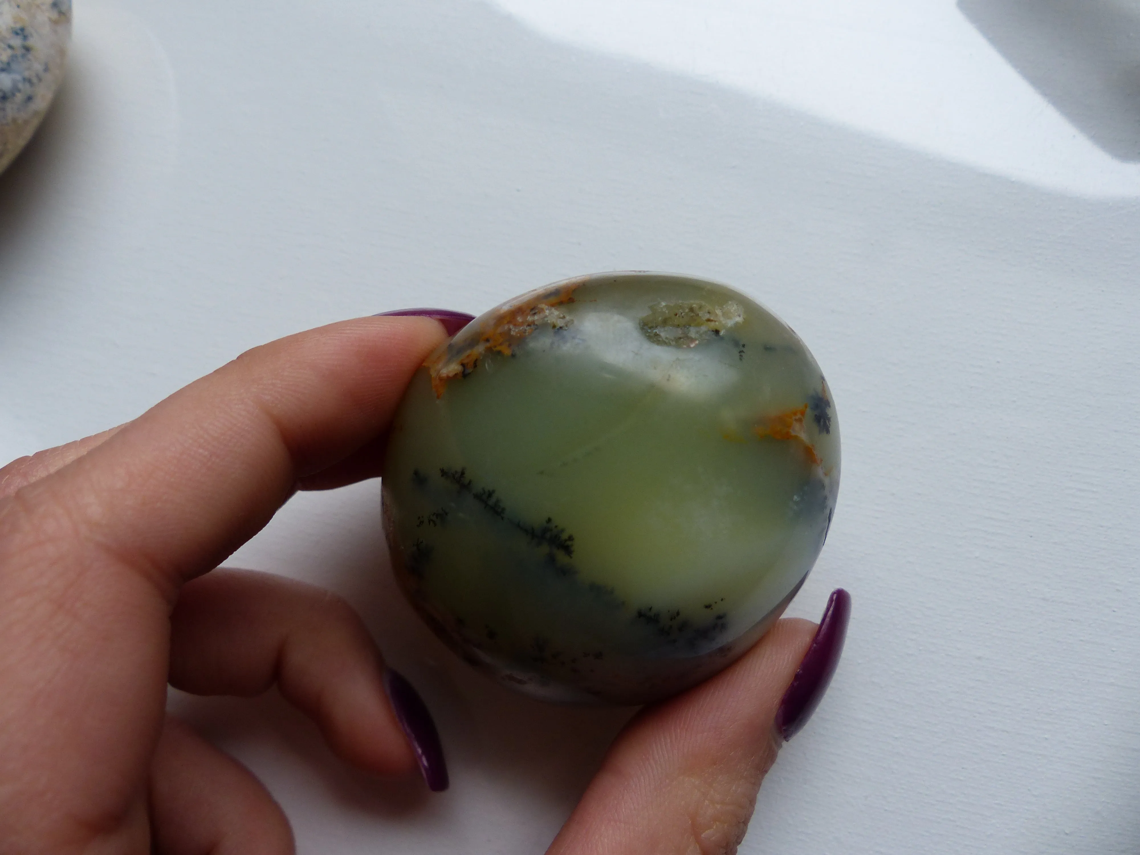 Dendritic Opal Palm Stone (#2)