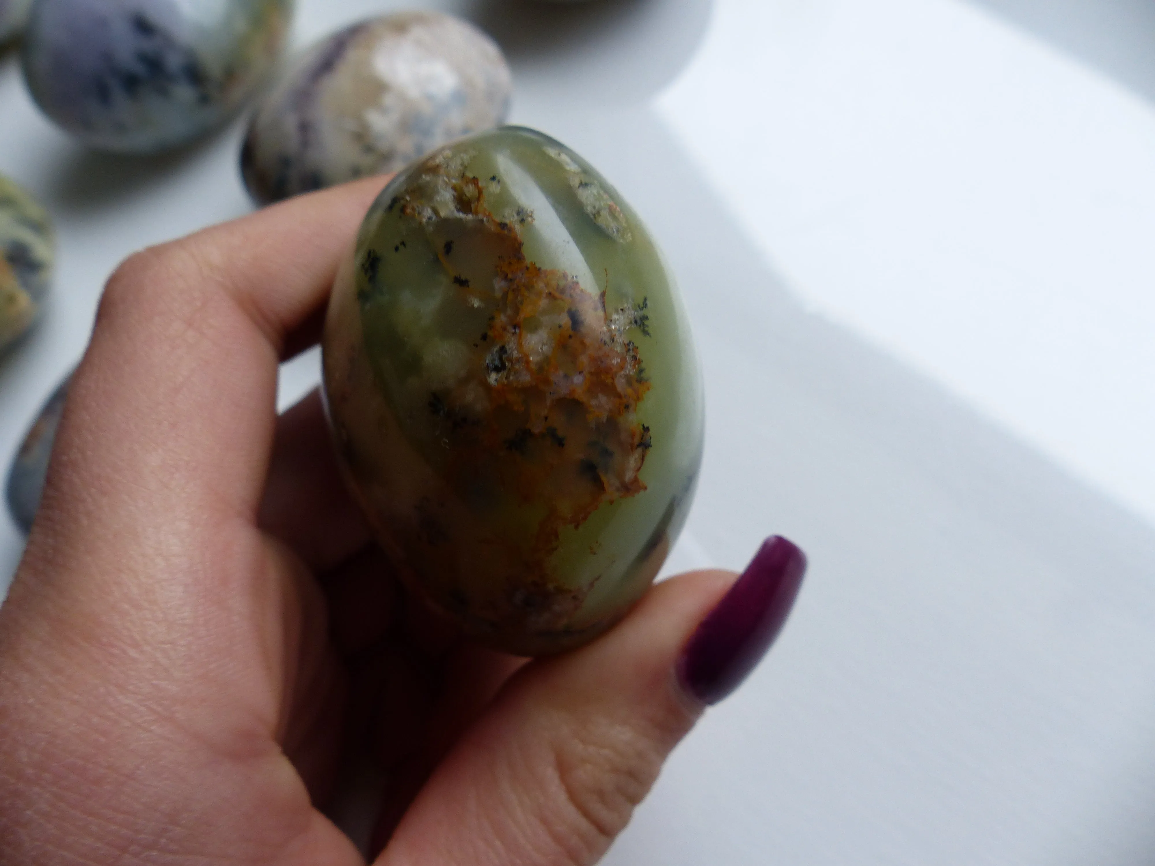Dendritic Opal Palm Stone (#2)