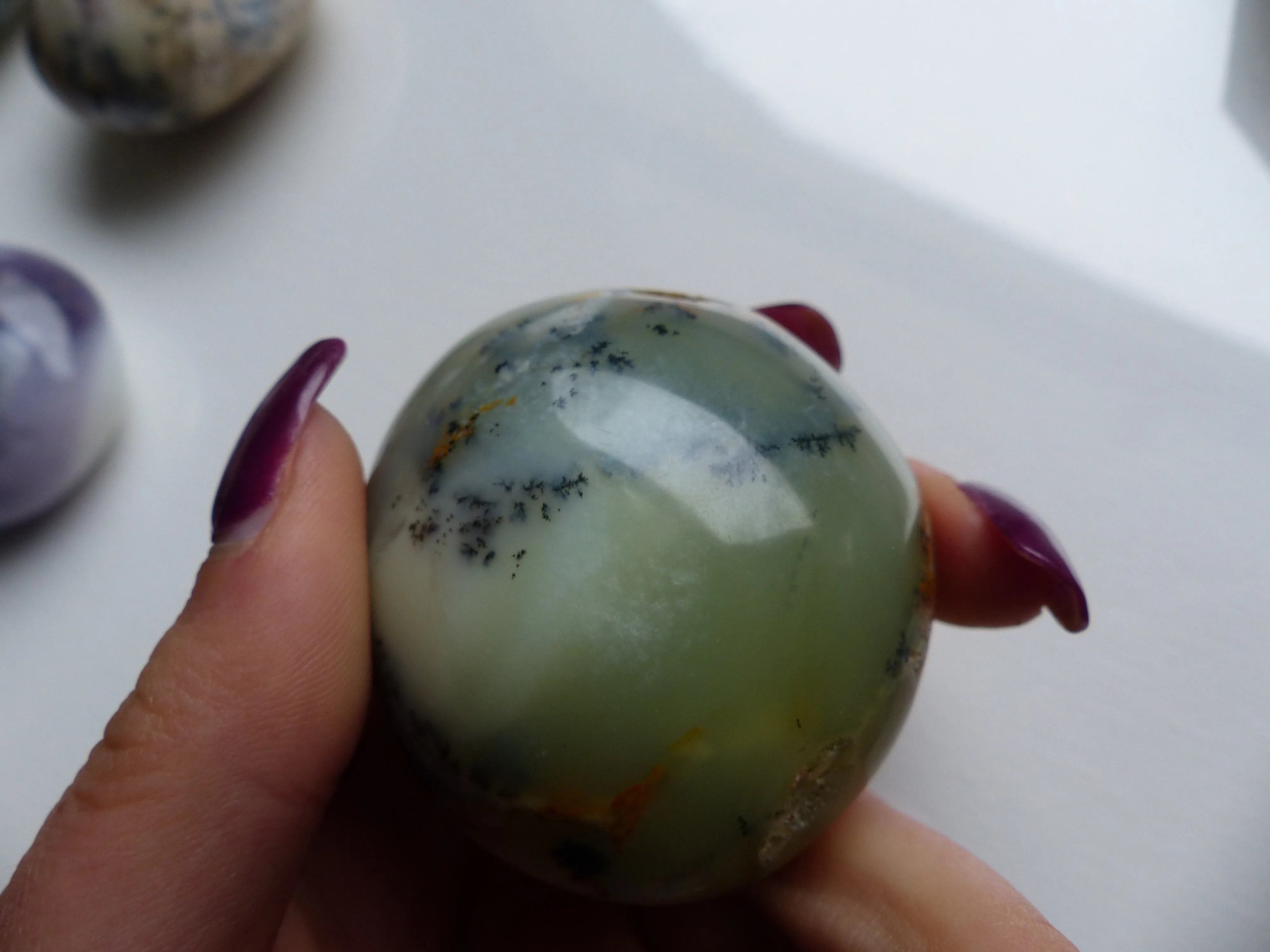 Dendritic Opal Palm Stone (#2)
