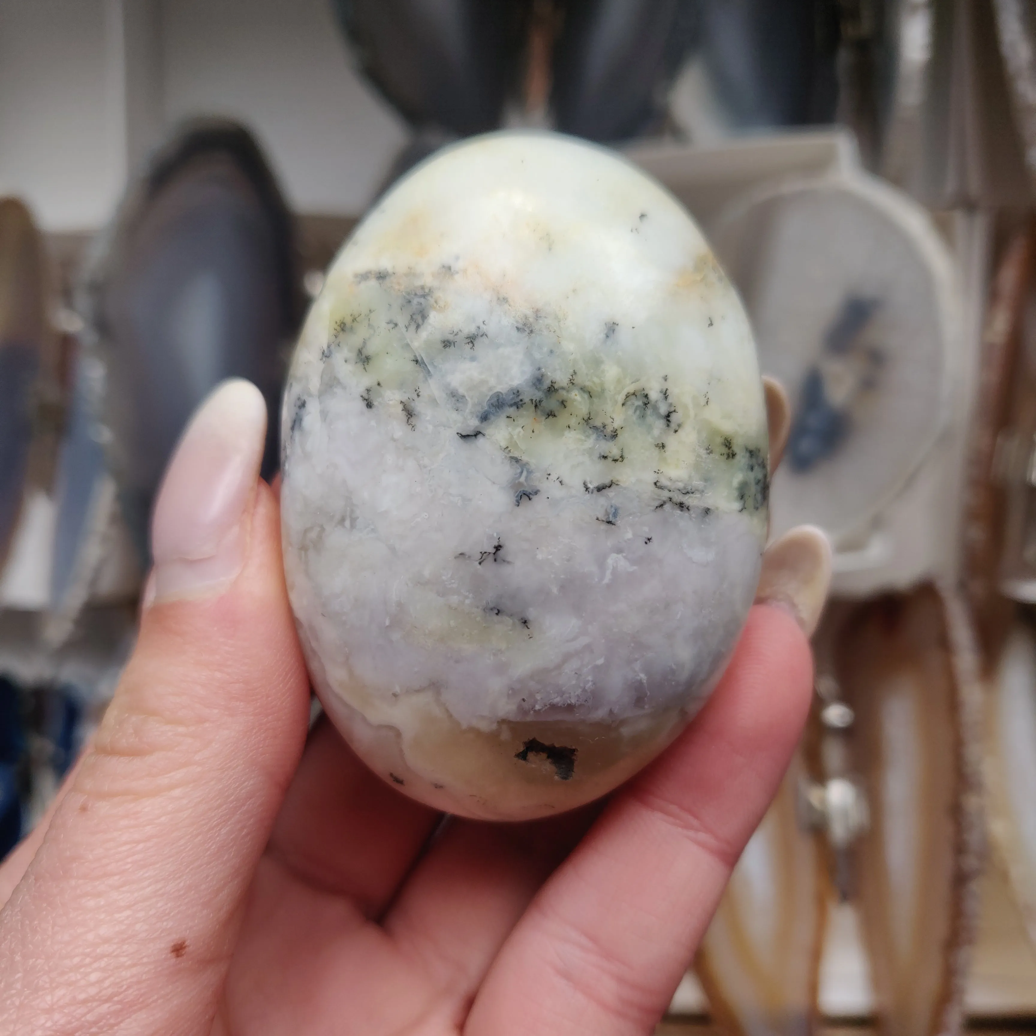 Dendritic Opal Palm Stone (#31)