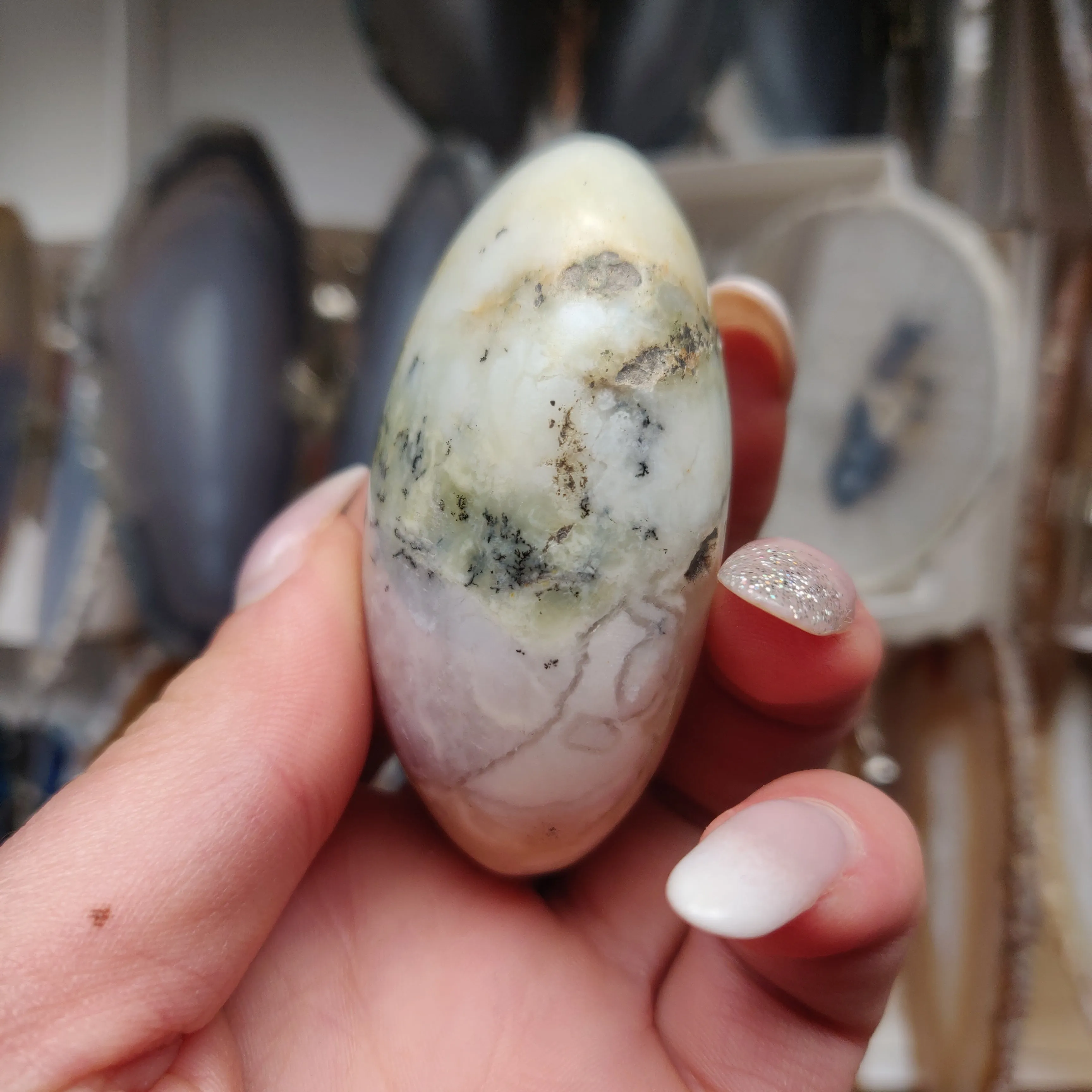 Dendritic Opal Palm Stone (#31)