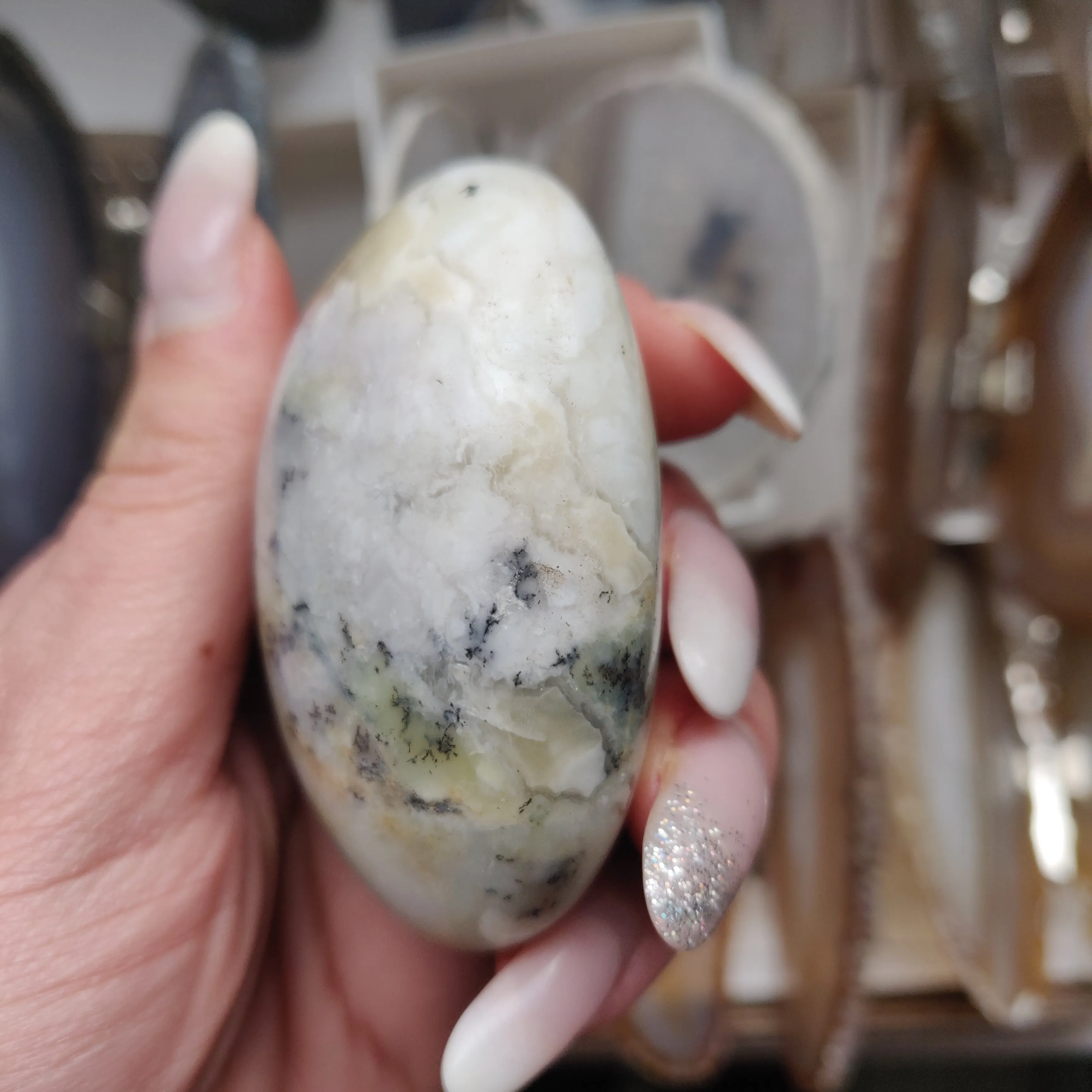 Dendritic Opal Palm Stone (#31)