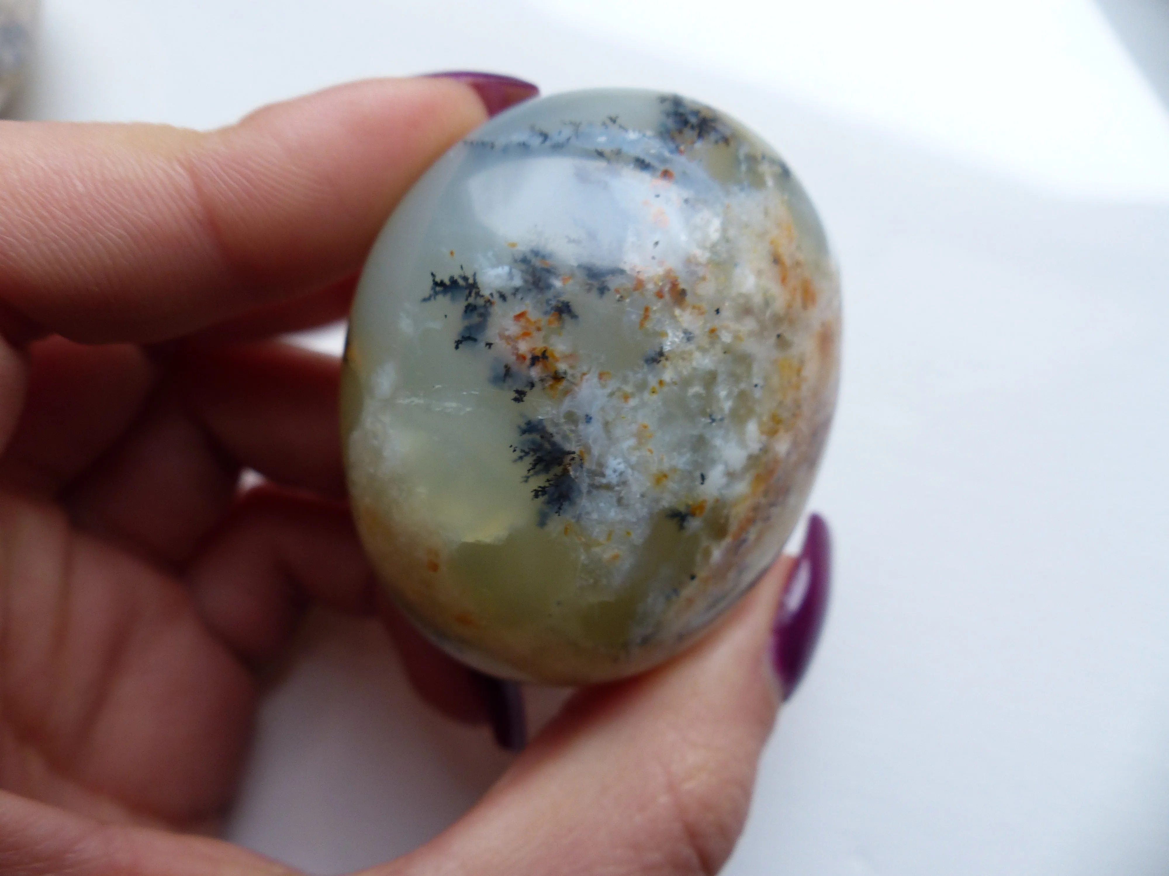 Dendritic Opal Palm Stone (#7)