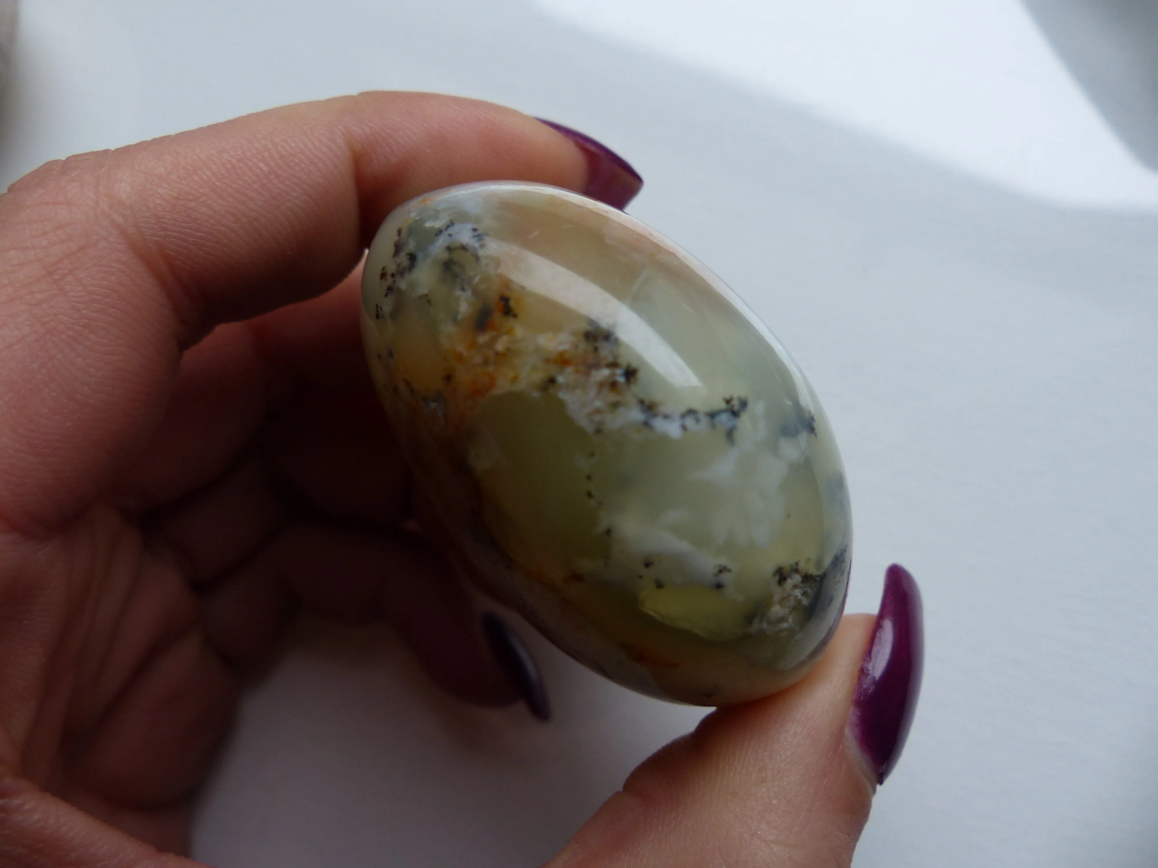 Dendritic Opal Palm Stone (#7)