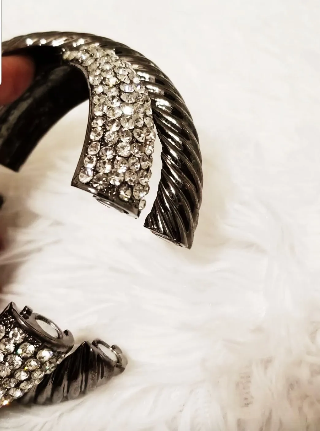 Double Bangle Open Cuff Bracelet