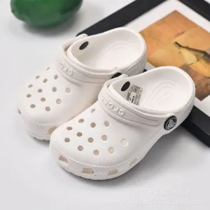 Dunnmall Classic Star Children's Hole Shoes Big Boys and Girls Children Baby Soft Bottom Closed Toe Beach Sandal Slippers Soft Bottom