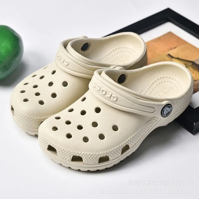 Dunnmall Classic Star Children's Hole Shoes Big Boys and Girls Children Baby Soft Bottom Closed Toe Beach Sandal Slippers Soft Bottom