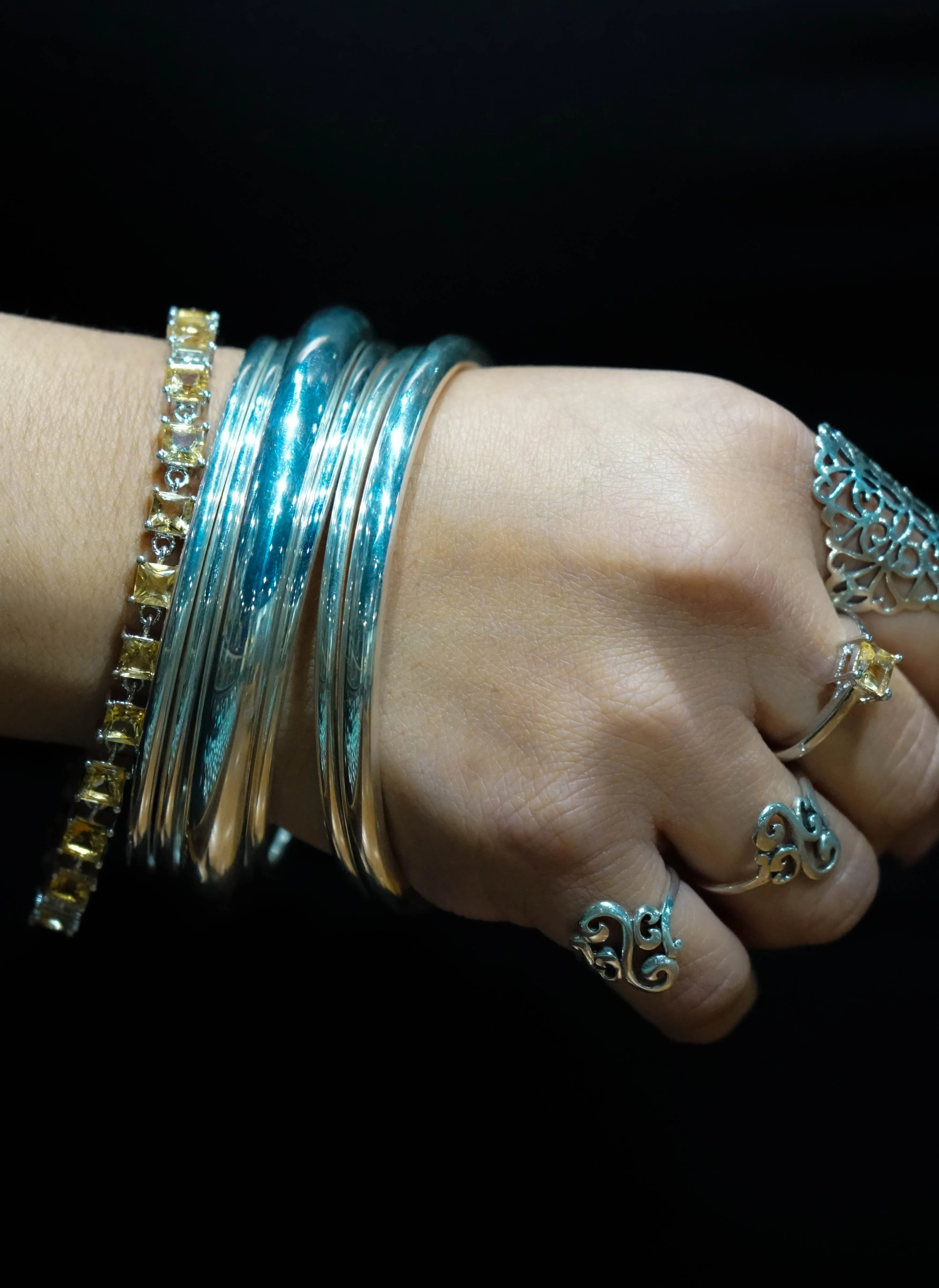 Elegant Faceted Gemstone Jewelry Set