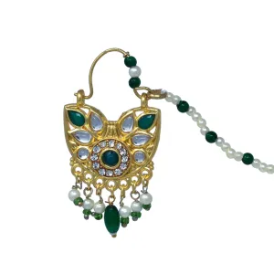 Emerald Kundan Nath: Green Ethnic Allure