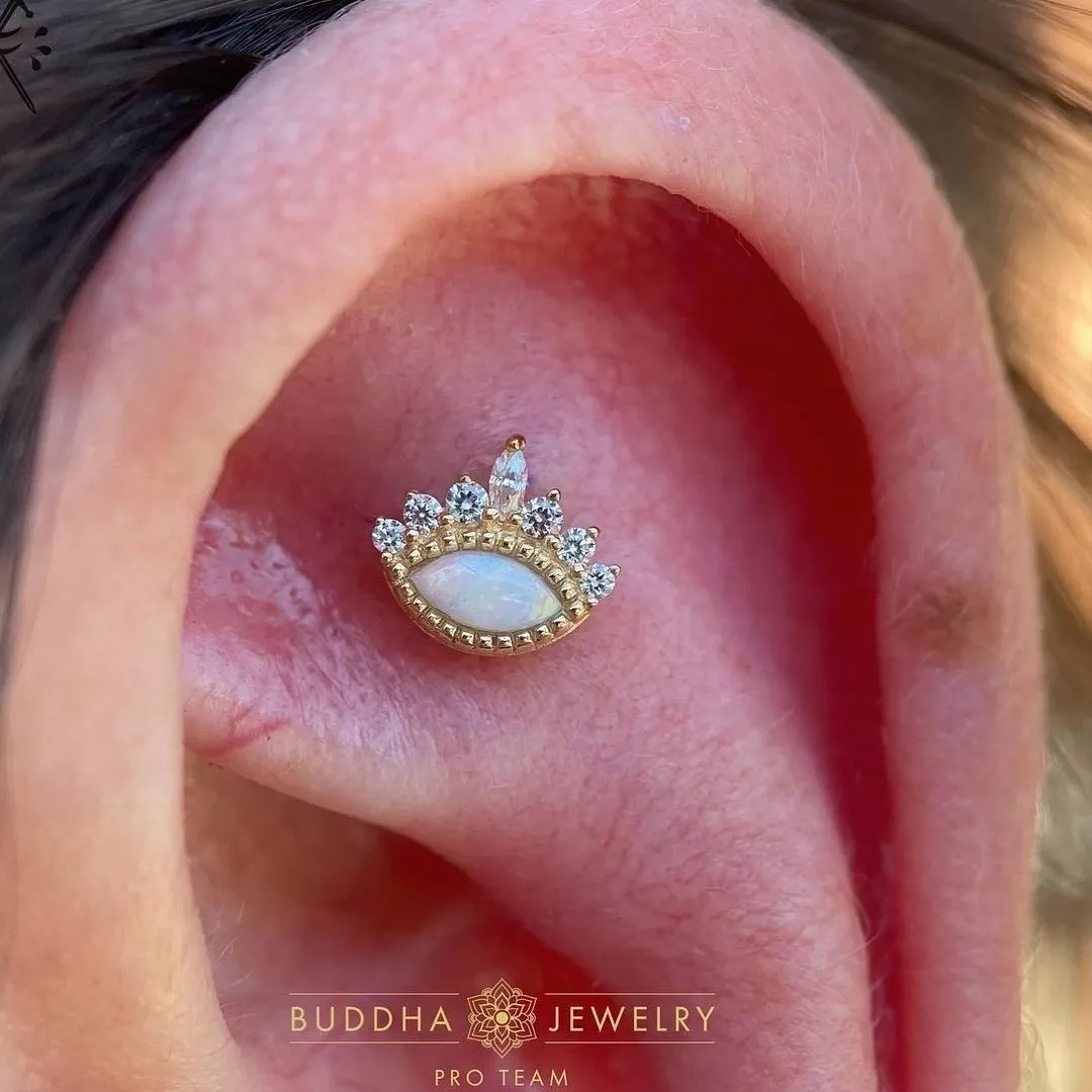 Enchant - Opal   CZ - Threadless End