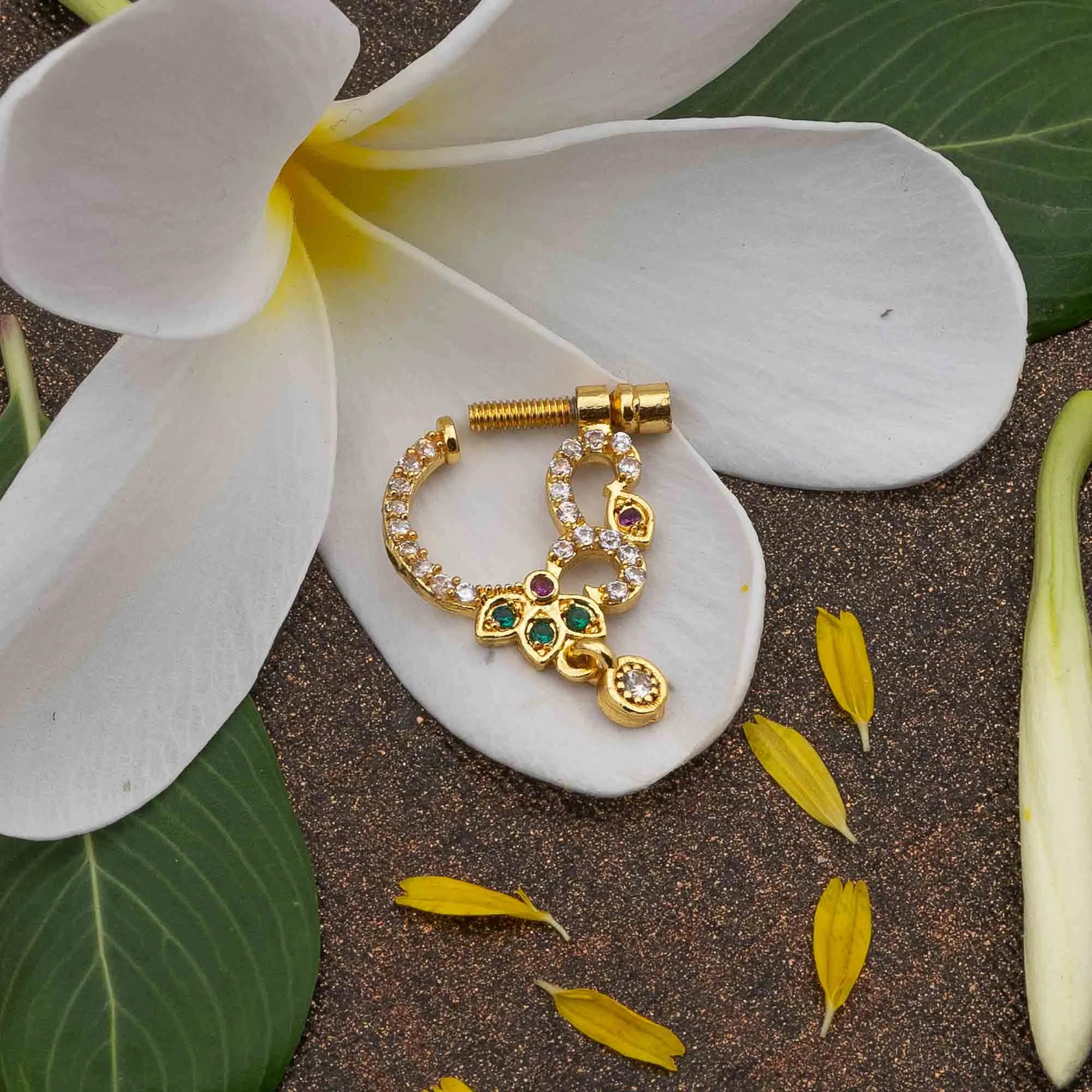 Ethnic Nath: Traditional Nose Screw Design