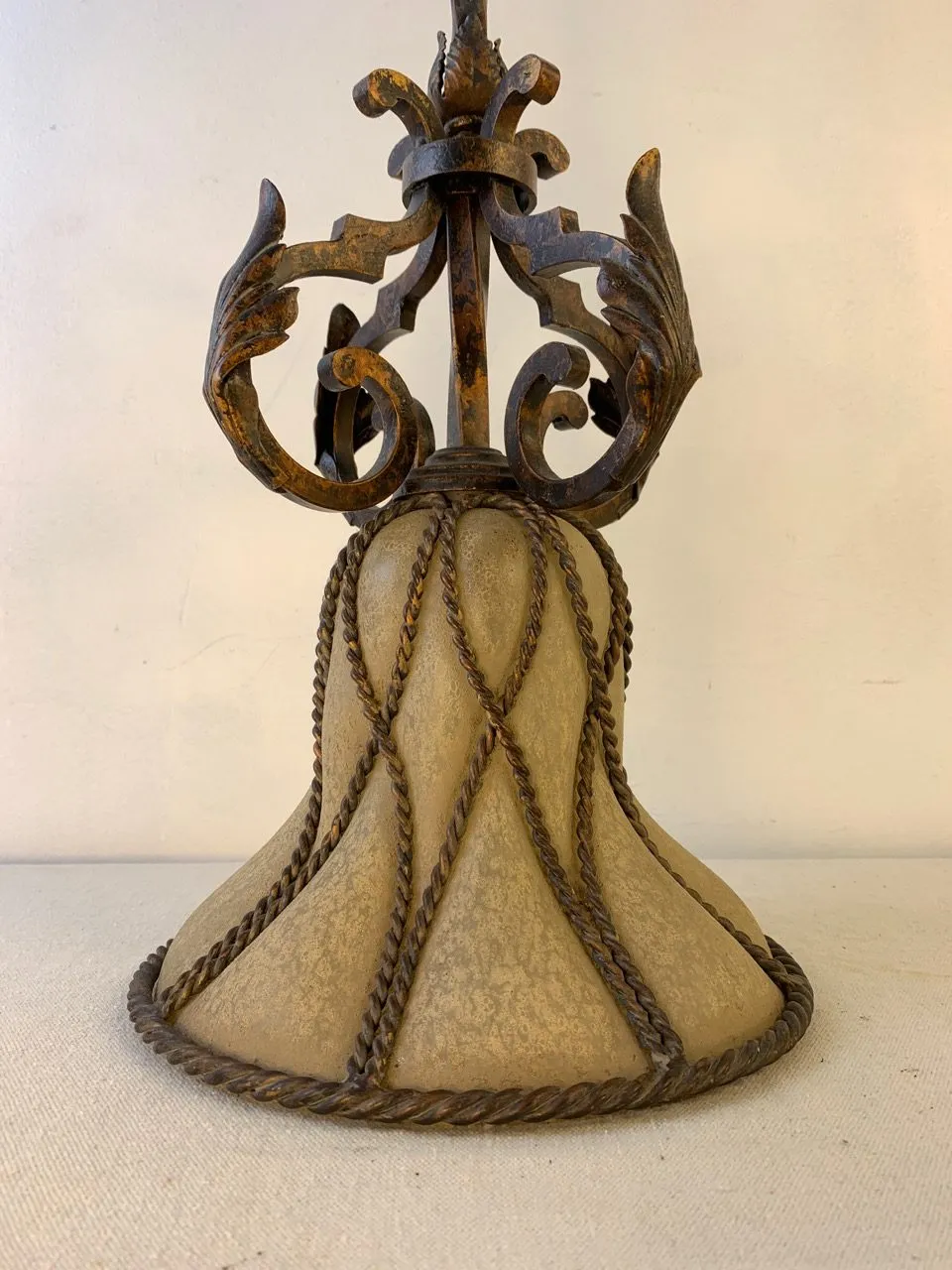 Fine Arts Lamps Pendant light, Iron, Frosted Glass, Bronze