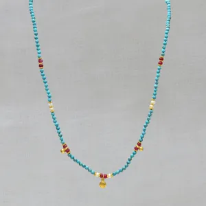 Flora Gemstone Beaded Necklace