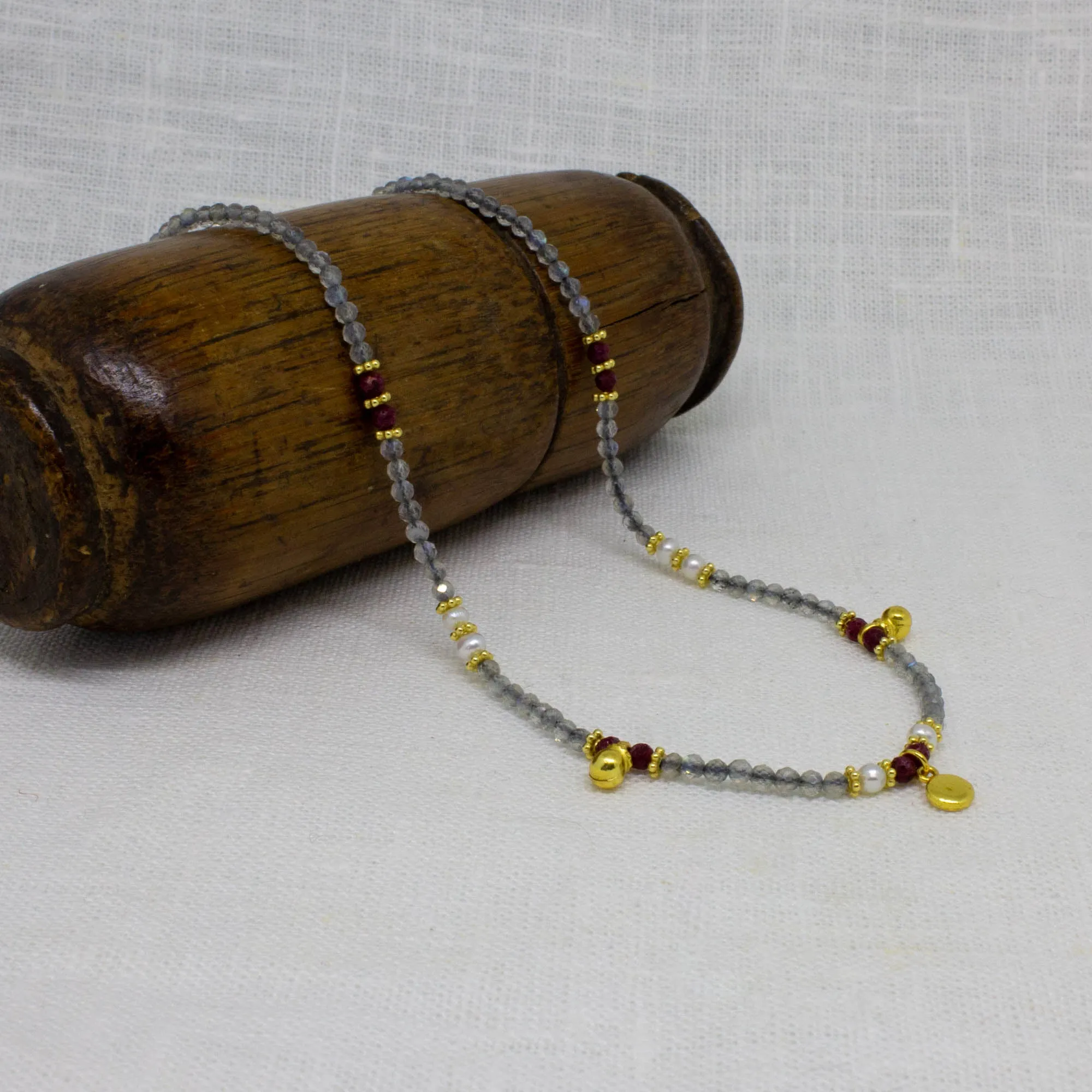 Flora Gemstone Beaded Necklace