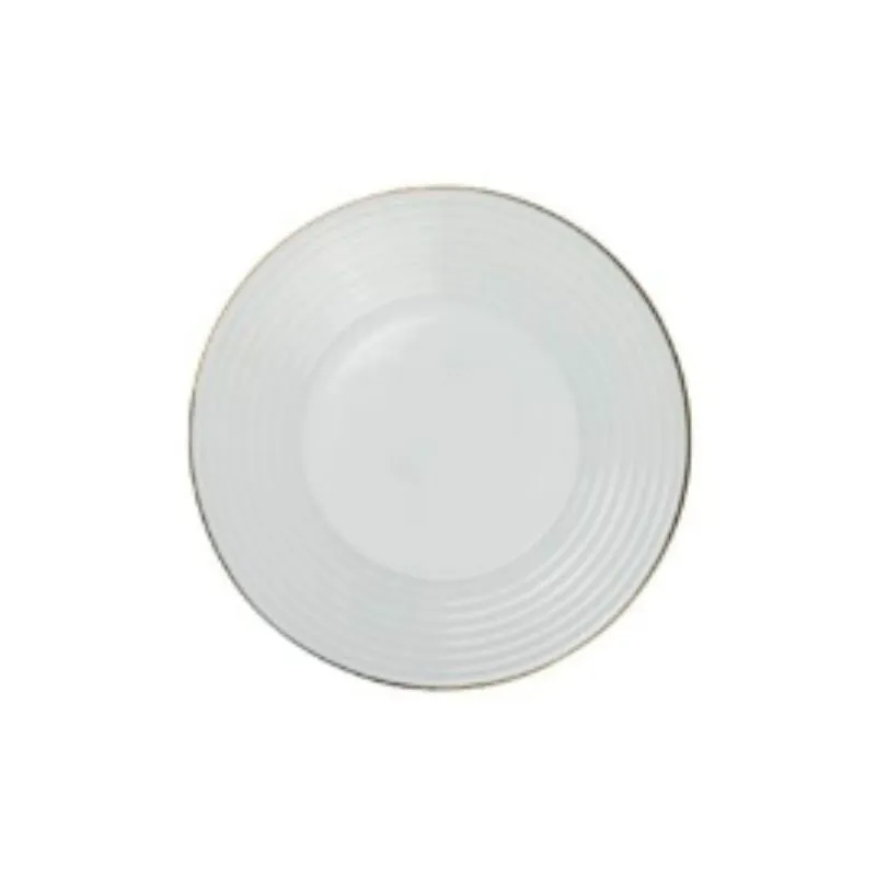 Golden Opal Harena Plain White Dessert Plate (Set of 6)