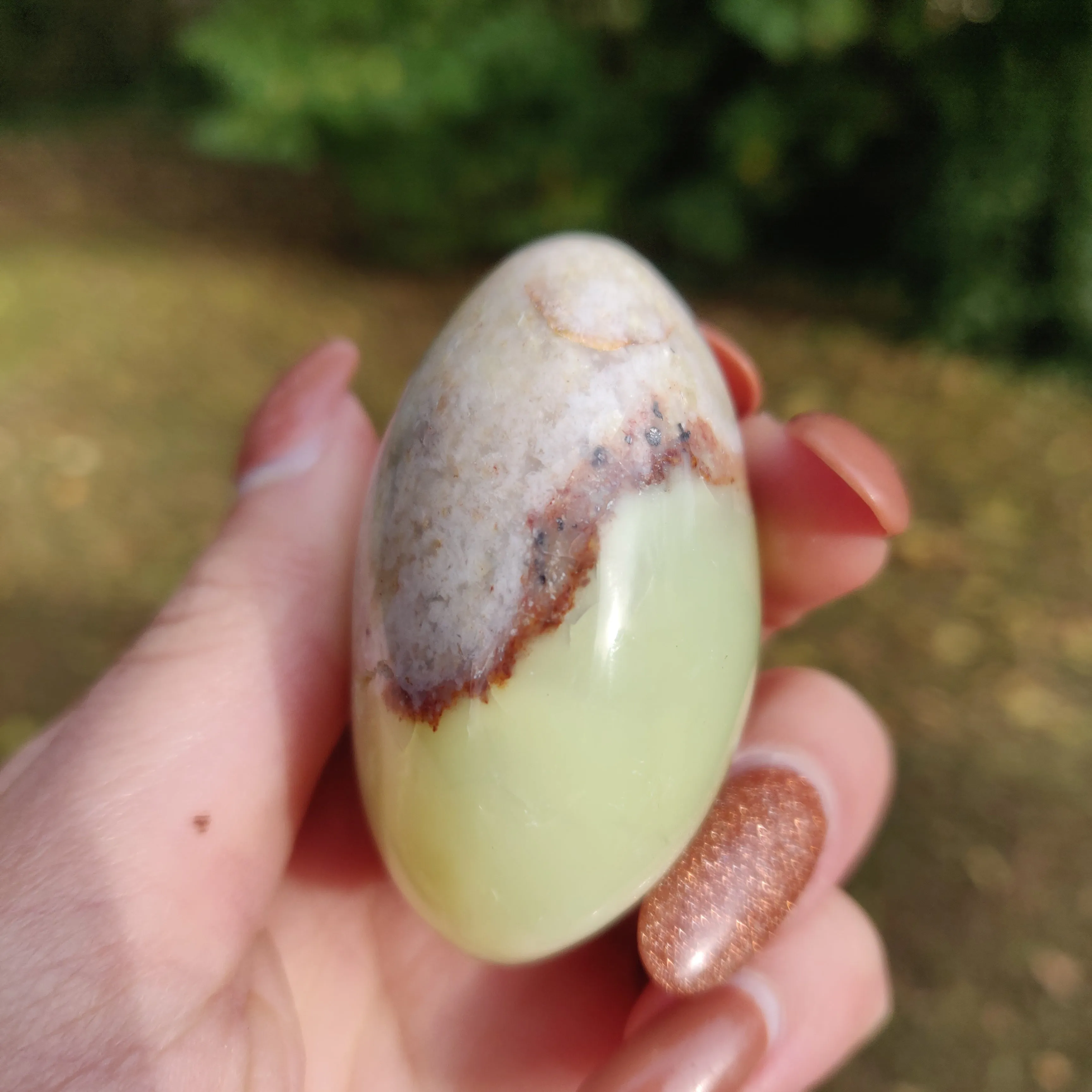 Green Opal Palm Stone (#10)